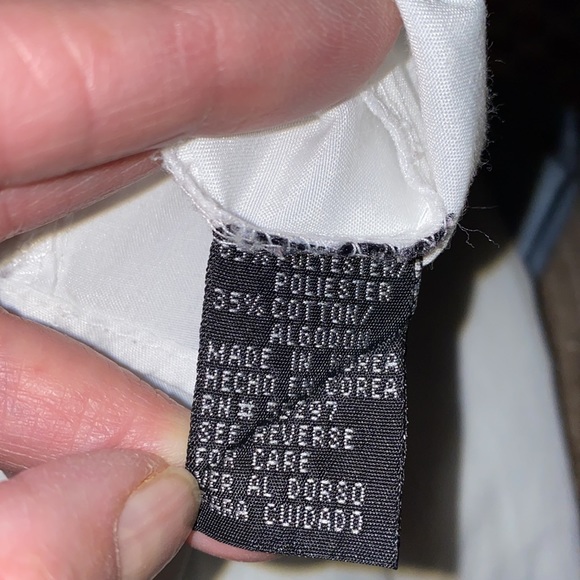 Henri Valdise Button Up Embellished L/S Shirt Poly-Cotton Blend Vintage - Picture 12 of 16